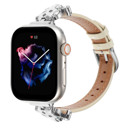 Leopard Head Genuine Leather Watch Band