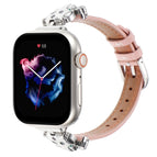 For Apple Watch 42mm / 41mm / 40mm / 38mm / Pink Silver Buckle