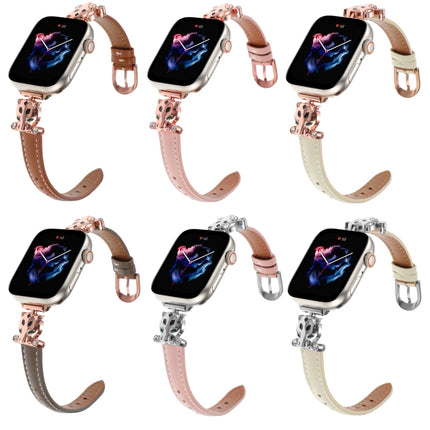 Leopard Head Genuine Leather Watch Band