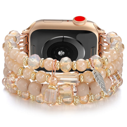 Tassel Beaded Chain Watch Band, For Apple Watch 46mm / 49mm / 45mm / 44mm, For Apple Watch 42mm / 41mm / 40mm / 38mm - DealBuddy