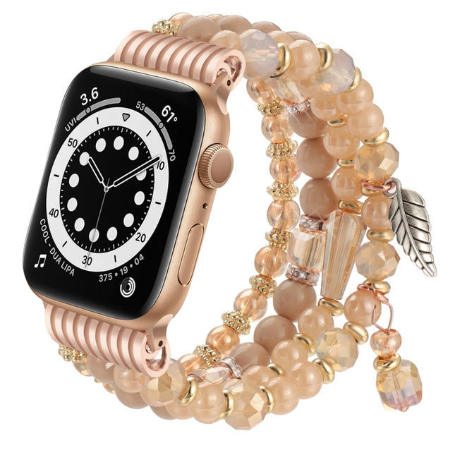 Tassel Beaded Chain Watch Band, For Apple Watch 46mm / 49mm / 45mm / 44mm, For Apple Watch 42mm / 41mm / 40mm / 38mm - DealBuddy