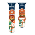Christmas Pattern Reverse Buckle Silicone Watch Band - DealBuddy