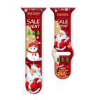 For Apple Watch 42mm / 41mm / 40mm / 38mm / Santa Claus Snowman Red
