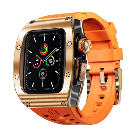 RedPepper Armor Metal Case Integrated Silicone Watch Band, For Apple Watch 44mm / 45mm - DealBuddy