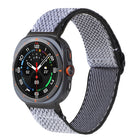 Wave Pattern Nylon Braided Watch Band, For Samsung Galaxy Watch Ultra 47mm / Ultra 2025