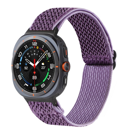 Wave Pattern Nylon Braided Watch Band, For Samsung Galaxy Watch Ultra 47mm / Ultra 2025