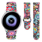 20mm Reverse Buckle Printed Silicone Strap, For Samsung Galaxy Active2 - DealBuddy