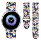 20mm Reverse Buckle Printed Silicone Strap, For Samsung Galaxy Active2 - DealBuddy