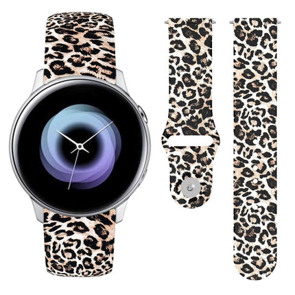 20mm Reverse Buckle Printed Silicone Strap, For Samsung Galaxy Active2 - DealBuddy