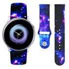 20mm Reverse Buckle Printed Silicone Strap, For Samsung Galaxy Active2 - DealBuddy