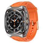 For Samsung Galaxy Watch Ultra 47mm / Ultra 2025 / Orange Clear Black