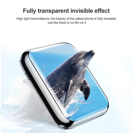 Soft Hydrogel Film Watch Screen Protector with Locator, For Apple Watch Series 6 / 5 / 4 / SE 44mm, For Apple Watch Series 6 / 5 / 4 / SE 40mm, For Apple Watch Series 11 / 10 46mm, For Apple Watch Series 11 / 10 42mm, For Apple Watch Ultra 3 / 2 / 1 49...