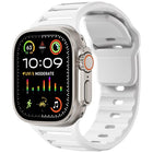 Single Nail Dual-Color Multi-hole Silicone Watch Band, For Apple Watch 46mm / 49mm / 45mm / 44mm - DealBuddy