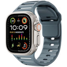 Single Nail Dual-Color Multi-hole Silicone Watch Band, For Apple Watch 46mm / 49mm / 45mm / 44mm - DealBuddy
