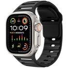 Single Nail Dual-Color Multi-hole Silicone Watch Band, For Apple Watch 46mm / 49mm / 45mm / 44mm - DealBuddy