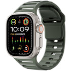 Single Nail Dual-Color Multi-hole Silicone Watch Band, For Apple Watch 46mm / 49mm / 45mm / 44mm - DealBuddy