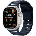 Single Nail Dual-Color Multi-hole Silicone Watch Band, For Apple Watch 46mm / 49mm / 45mm / 44mm - DealBuddy