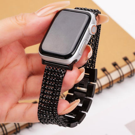 6-Chain Stainless Steel Watch Band, For Apple Watch 46mm / 49mm / 45mm / 44mm, For Apple Watch 42mm / 41mm / 40mm / 38mm - DealBuddy