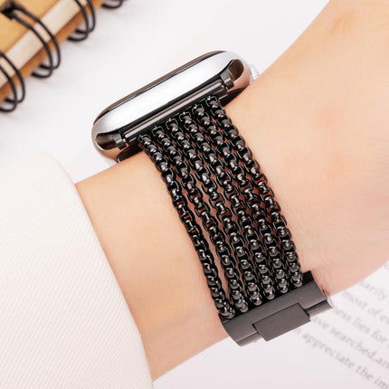 6-Chain Stainless Steel Watch Band, For Apple Watch 46mm / 49mm / 45mm / 44mm, For Apple Watch 42mm / 41mm / 40mm / 38mm - DealBuddy