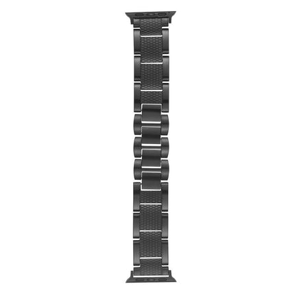 Wave Thread 3-bead Stainless Steel Watch Band, For Apple Watch 46mm / 49mm / 45mm / 44mm, For Apple Watch 42mm / 41mm / 40mm / 38mm - DealBuddy