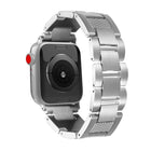 Wave Thread 3-bead Stainless Steel Watch Band, For Apple Watch 46mm / 49mm / 45mm / 44mm, For Apple Watch 42mm / 41mm / 40mm / 38mm - DealBuddy