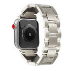 Wave Thread 3-bead Stainless Steel Watch Band
