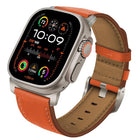 Titanium Buckle Nappa Genuine Leather Watch Band, For Apple Watch 46mm / 49mm / 45mm / 44mm - DealBuddy