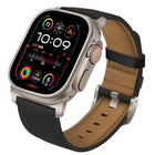 Titanium Buckle Nappa Genuine Leather Watch Band