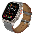 Titanium Buckle Nappa Genuine Leather Watch Band
