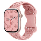 Dog Paw Bones Butterfly Buckle Silicone Watch Band