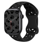 Dog Paw Bones Butterfly Buckle Silicone Watch Band, For Apple Watch 46mm / 49mm / 45mm / 44mm, For Apple Watch 42mm / 41mm / 40mm / 38mm - DealBuddy
