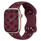 Dog Paw Bones Butterfly Buckle Silicone Watch Band, For Apple Watch 46mm / 49mm / 45mm / 44mm, For Apple Watch 42mm / 41mm / 40mm / 38mm - DealBuddy