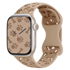 Dog Paw Bones Butterfly Buckle Silicone Watch Band, For Apple Watch 46mm / 49mm / 45mm / 44mm, For Apple Watch 42mm / 41mm / 40mm / 38mm - DealBuddy