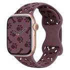 Dog Paw Bones Butterfly Buckle Silicone Watch Band