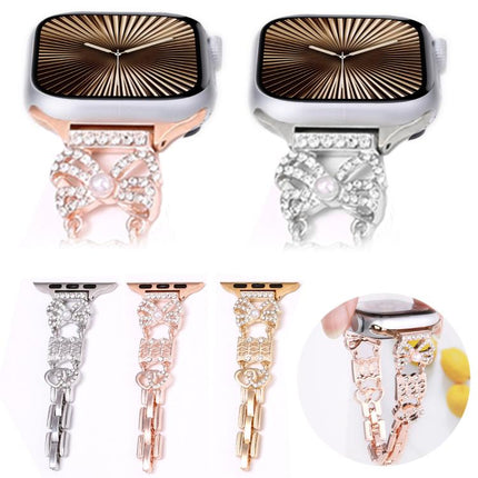 Bow Jewelry Buckle Stainless Steel Watch Band - DealBuddy