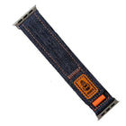 Denim Nylon Hook and Loop Fastener Canvas Watch Band - DealBuddy