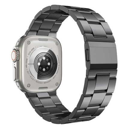 Norman Clasp Three-Link Titanium Alloy Watch Band, For Apple Watch 46mm / 49mm / 45mm / 44mm - DealBuddy