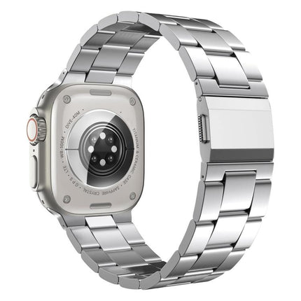 Norman Clasp Three-Link Titanium Alloy Watch Band, For Apple Watch 46mm / 49mm / 45mm / 44mm - DealBuddy