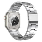 Norman Clasp Three-Link Titanium Alloy Watch Band, For Apple Watch 46mm / 49mm / 45mm / 44mm - DealBuddy