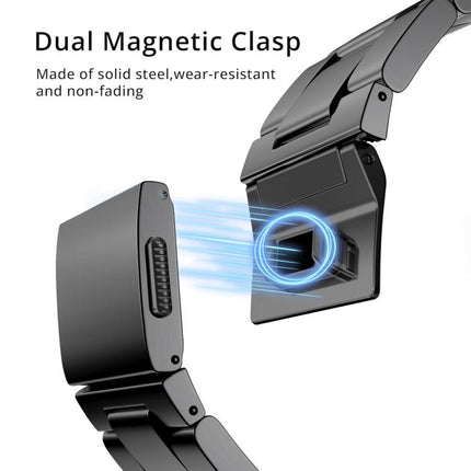 Norman Clasp Three-Link Titanium Alloy Watch Band, For Apple Watch 46mm / 49mm / 45mm / 44mm - DealBuddy