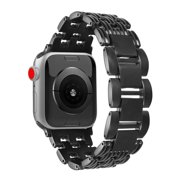 Five-bead Stripe Stainless Steel Watch Band