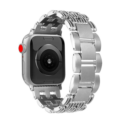 Five-bead Stripe Stainless Steel Watch Band