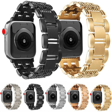 Five-bead Stripe Stainless Steel Watch Band