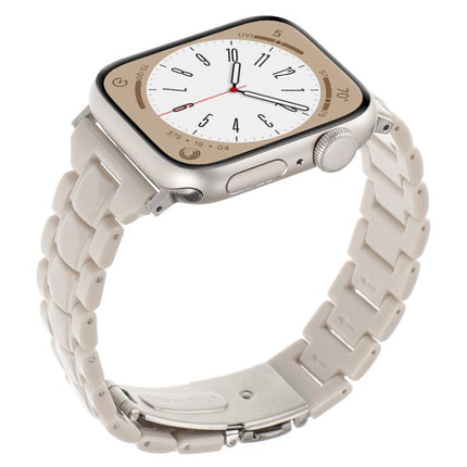 Small Waist Rhombus Three-bead Resin Watch Band, For Apple Watch 46mm / 49mm / 45mm / 44mm, For Apple Watch 42mm / 41mm / 40mm / 38mm - DealBuddy