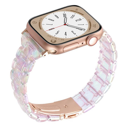 Small Waist Rhombus Three-bead Resin Watch Band, For Apple Watch 46mm / 49mm / 45mm / 44mm, For Apple Watch 42mm / 41mm / 40mm / 38mm - DealBuddy