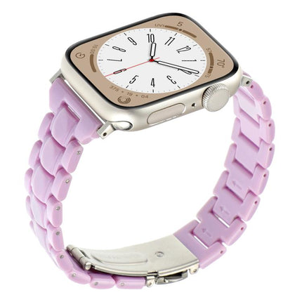 Small Waist Rhombus Three-bead Resin Watch Band, For Apple Watch 46mm / 49mm / 45mm / 44mm, For Apple Watch 42mm / 41mm / 40mm / 38mm - DealBuddy
