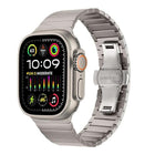 Butterfly Clasp One-Bead Titanium Alloy Watch Band, For Apple Watch 46mm / 49mm / 45mm / 44mm - DealBuddy