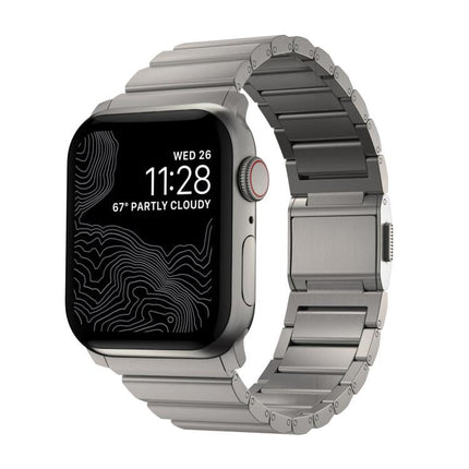 Norman Clasp One-Bead Stainless Steel Watch Band, For Apple Watch 46mm / 49mm / 45mm / 44mm - DealBuddy