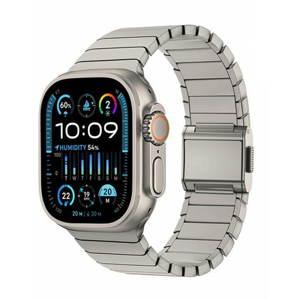 Bamboo Norman Buckle Pure Titanium Watch Band, For Apple Watch 46mm / 49mm / 45mm / 44mm - DealBuddy