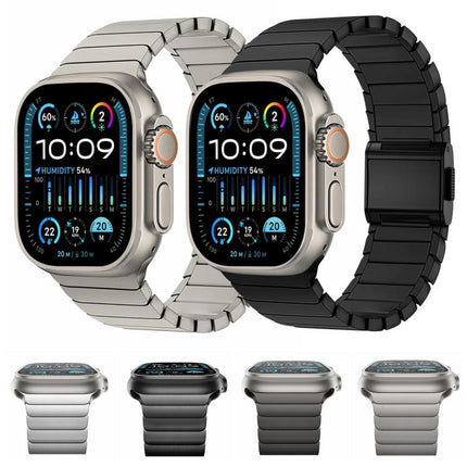 Bamboo Norman Buckle Pure Titanium Watch Band, For Apple Watch 46mm / 49mm / 45mm / 44mm - DealBuddy